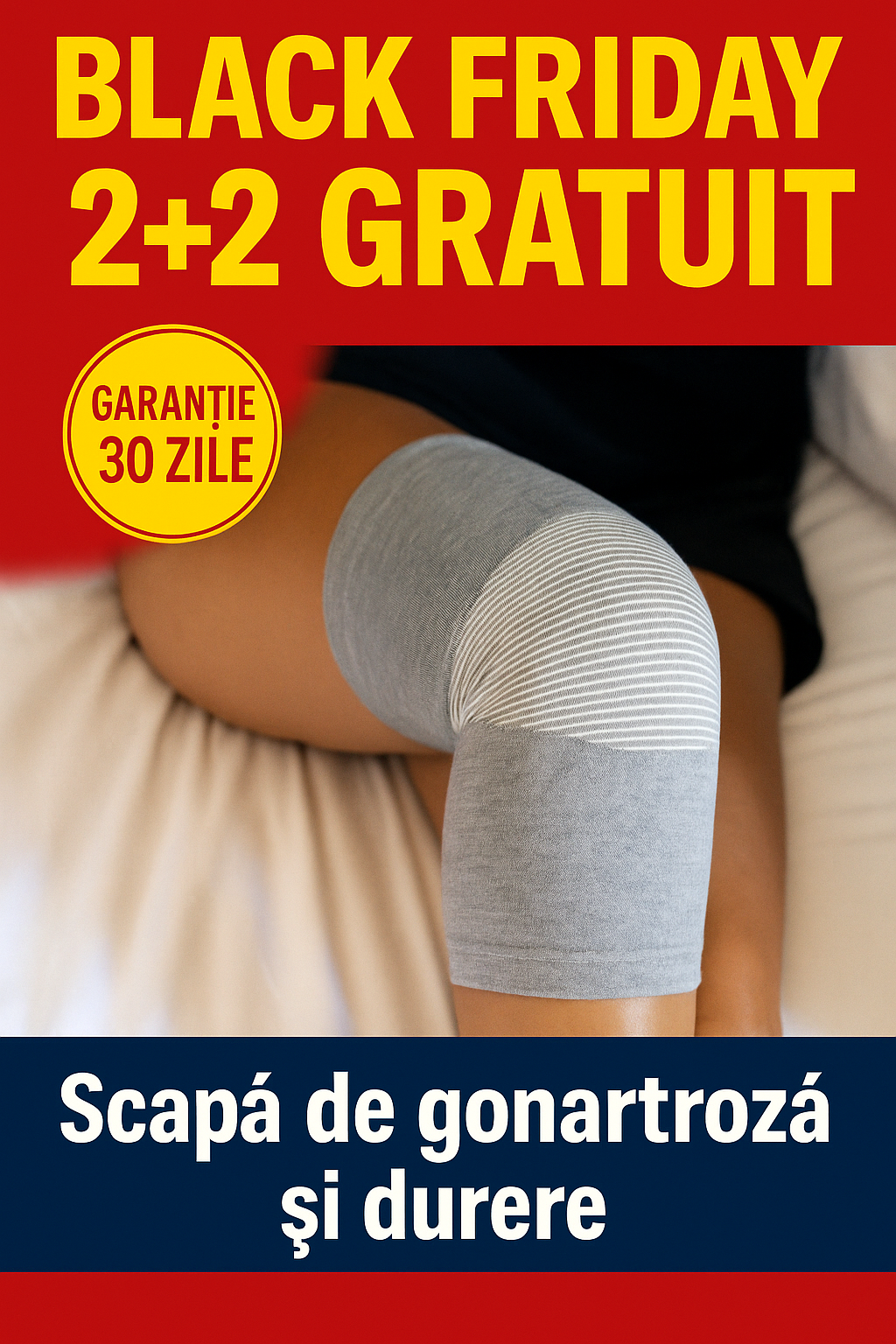 Genunchiere de compresie din Bambus ( 2 buc)