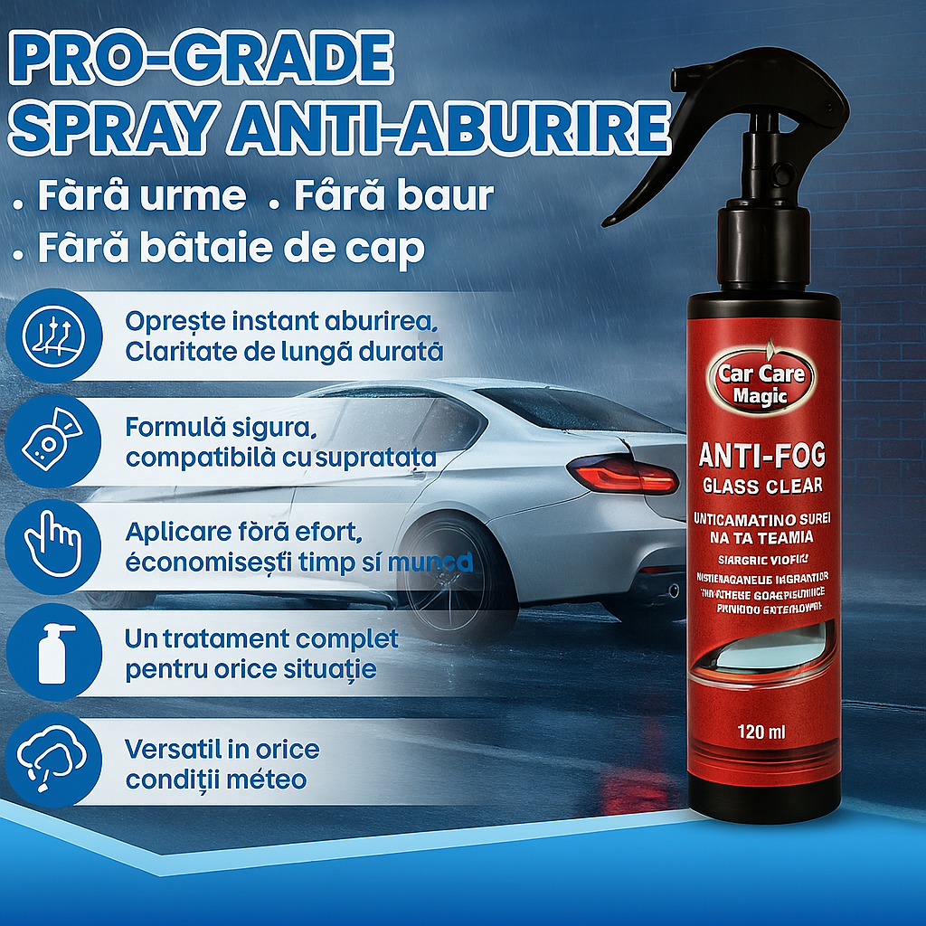 Spray Anti-Aburire Geamuri (1+1 Gratis + Transport Gratuit)